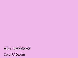 Hex #efb8e8 Color Image