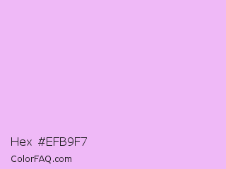 Hex #efb9f7 Color Image