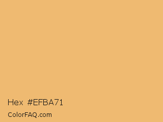 Hex #efba71 Color Image