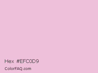 Hex #efc0d9 Color Image
