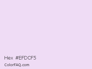 Hex #efdcf5 Color Image