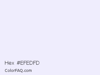 Hex #efedfd Color Image