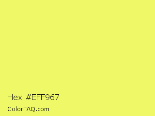 Hex #eff967 Color Image