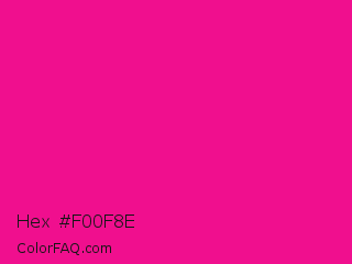 Hex #f00f8e Color Image