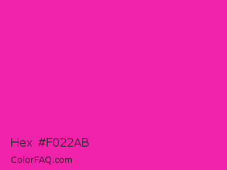 Hex #f022ab Color Image