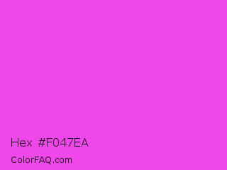 Hex #f047ea Color Image