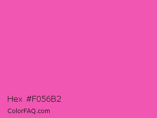 Hex #f056b2 Color Image