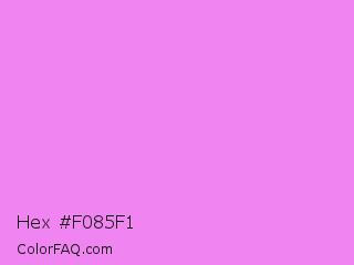 Hex #f085f1 Color Image