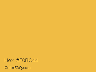 Hex #f0bc44 Color Image