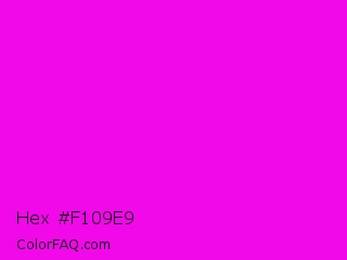 Hex #f109e9 Color Image