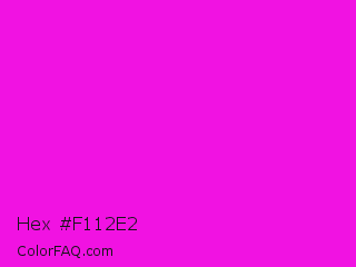 Hex #f112e2 Color Image