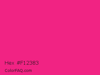 Hex #f12383 Color Image