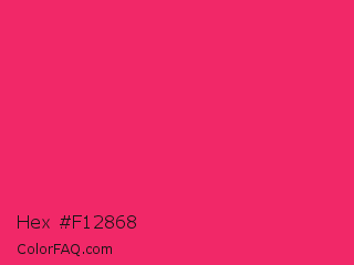Hex #f12868 Color Image