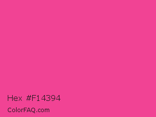 Hex #f14394 Color Image