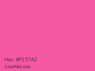 Hex #f157a2 Color Image
