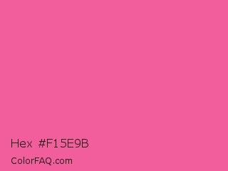 Hex #f15e9b Color Image