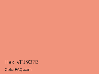 Hex #f1937b Color Image
