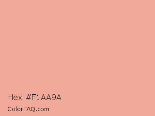 Hex #f1aa9a Color Image
