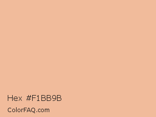 Hex #f1bb9b Color Image