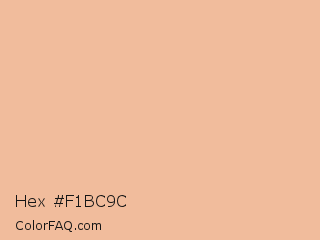 Hex #f1bc9c Color Image
