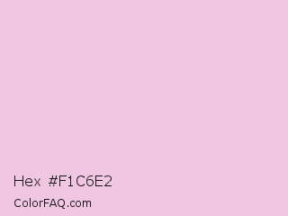 Hex #f1c6e2 Color Image