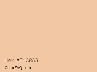 Hex #f1c8a3 Color Image