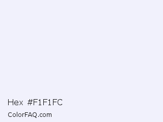 Hex #f1f1fc Color Image
