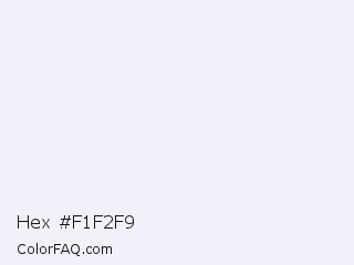 Hex #f1f2f9 Color Image