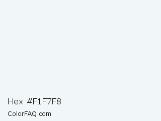 Hex #f1f7f8 Color Image