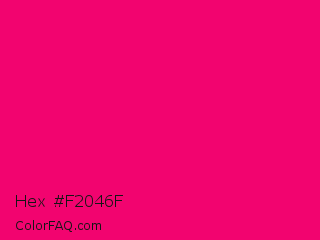 Hex #f2046f Color Image