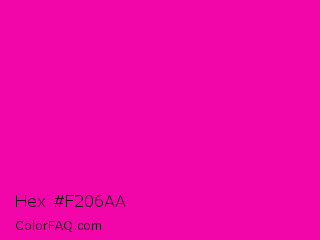 Hex #f206aa Color Image