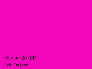 Hex #f207bb Color Image