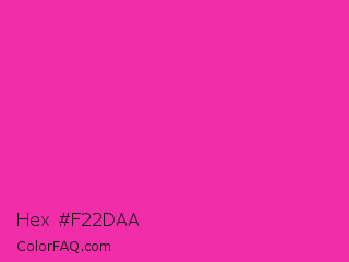 Hex #f22daa Color Image