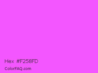 Hex #f258fd Color Image