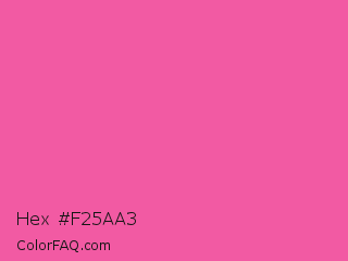 Hex #f25aa3 Color Image