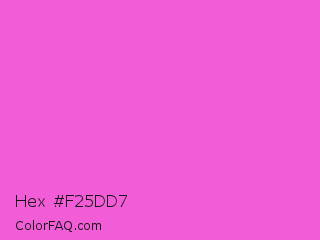 Hex #f25dd7 Color Image