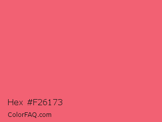 Hex #f26173 Color Image