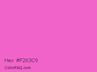 Hex #f263c9 Color Image