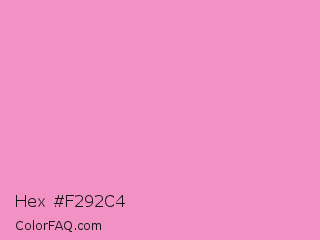 Hex #f292c4 Color Image