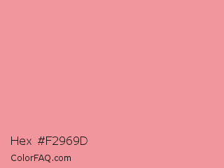 Hex #f2969d Color Image