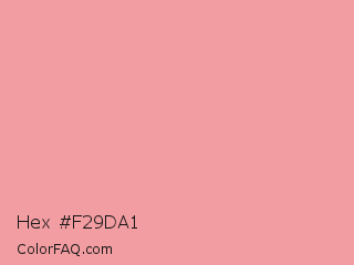 Hex #f29da1 Color Image