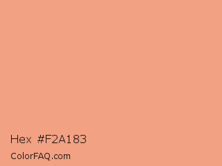 Hex #f2a183 Color Image