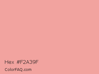 Hex #f2a39f Color Image