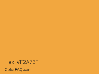 Hex #f2a73f Color Image