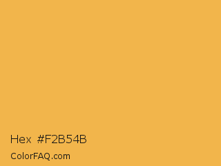 Hex #f2b54b Color Image