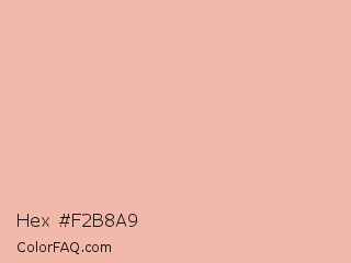 Hex #f2b8a9 Color Image