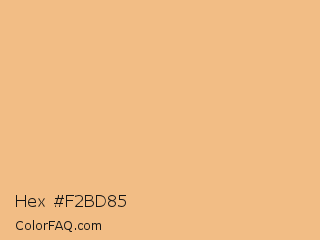 Hex #f2bd85 Color Image