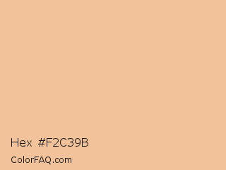 Hex #f2c39b Color Image