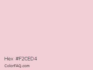 Hex #f2ced4 Color Image