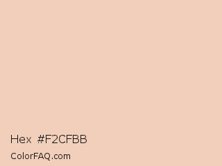 Hex #f2cfbb Color Image